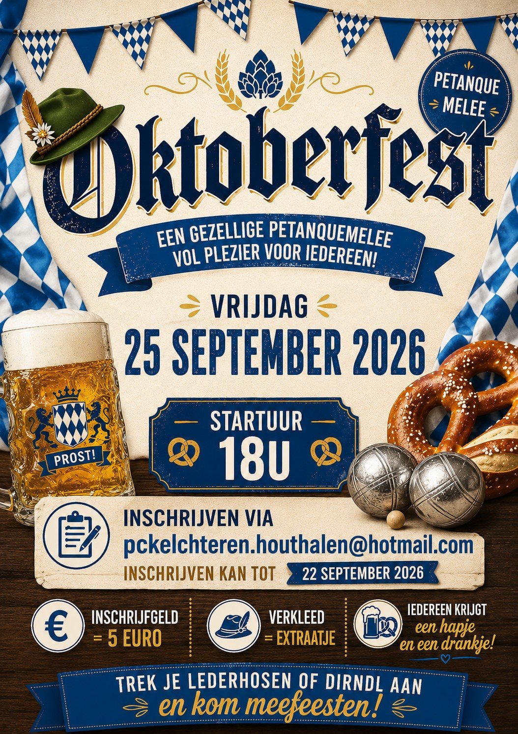 Oktoberfest - Een gezellige petanquemelee vol plezier voor iedereen!