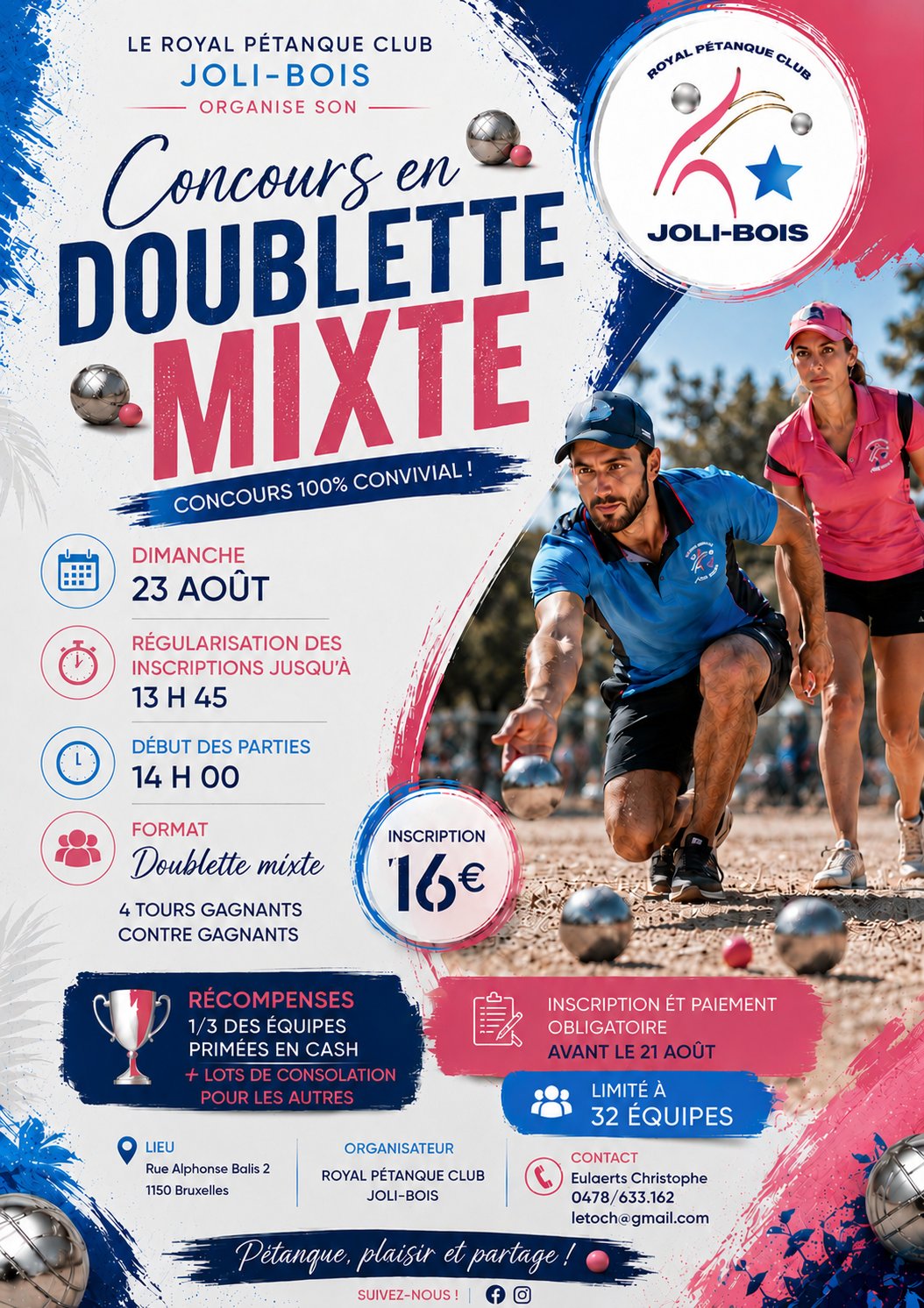 Concours en Doublette Mixte