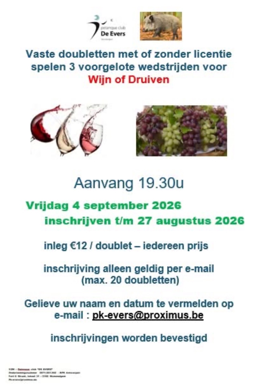 Wijn of Druiven - Doubletten
