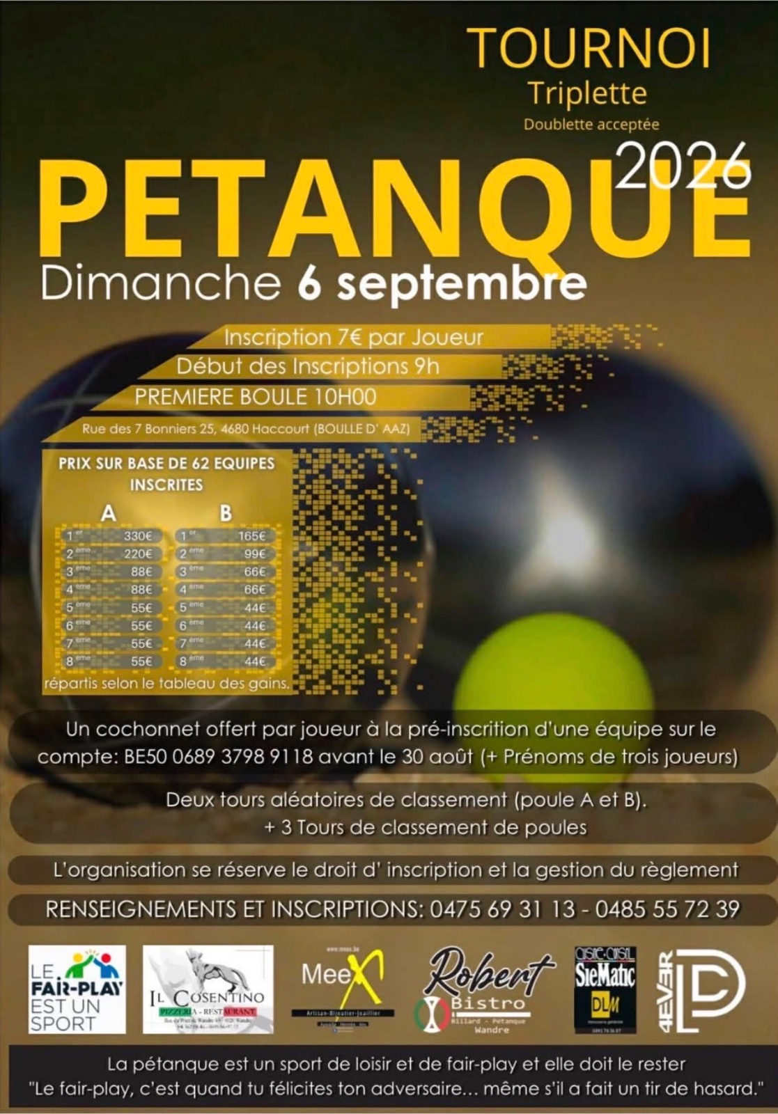 Petanque Toernooi 2026