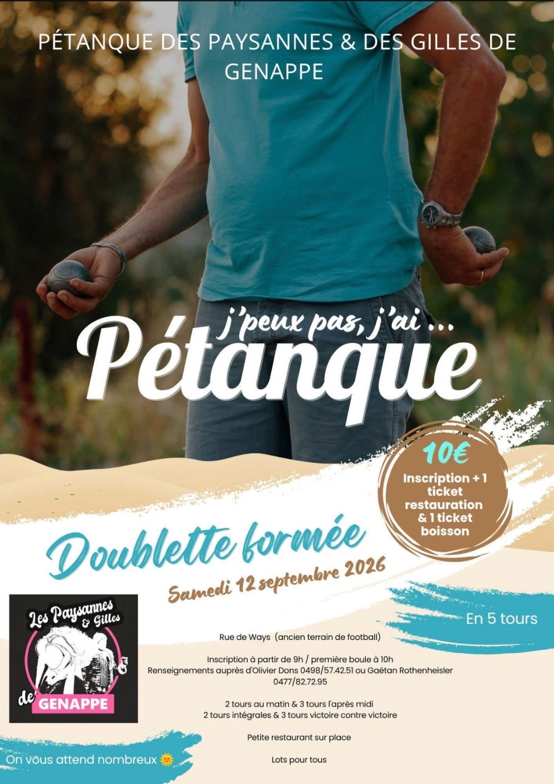 Petanque des Paysannes & des Gilles de Genappe - Doublette