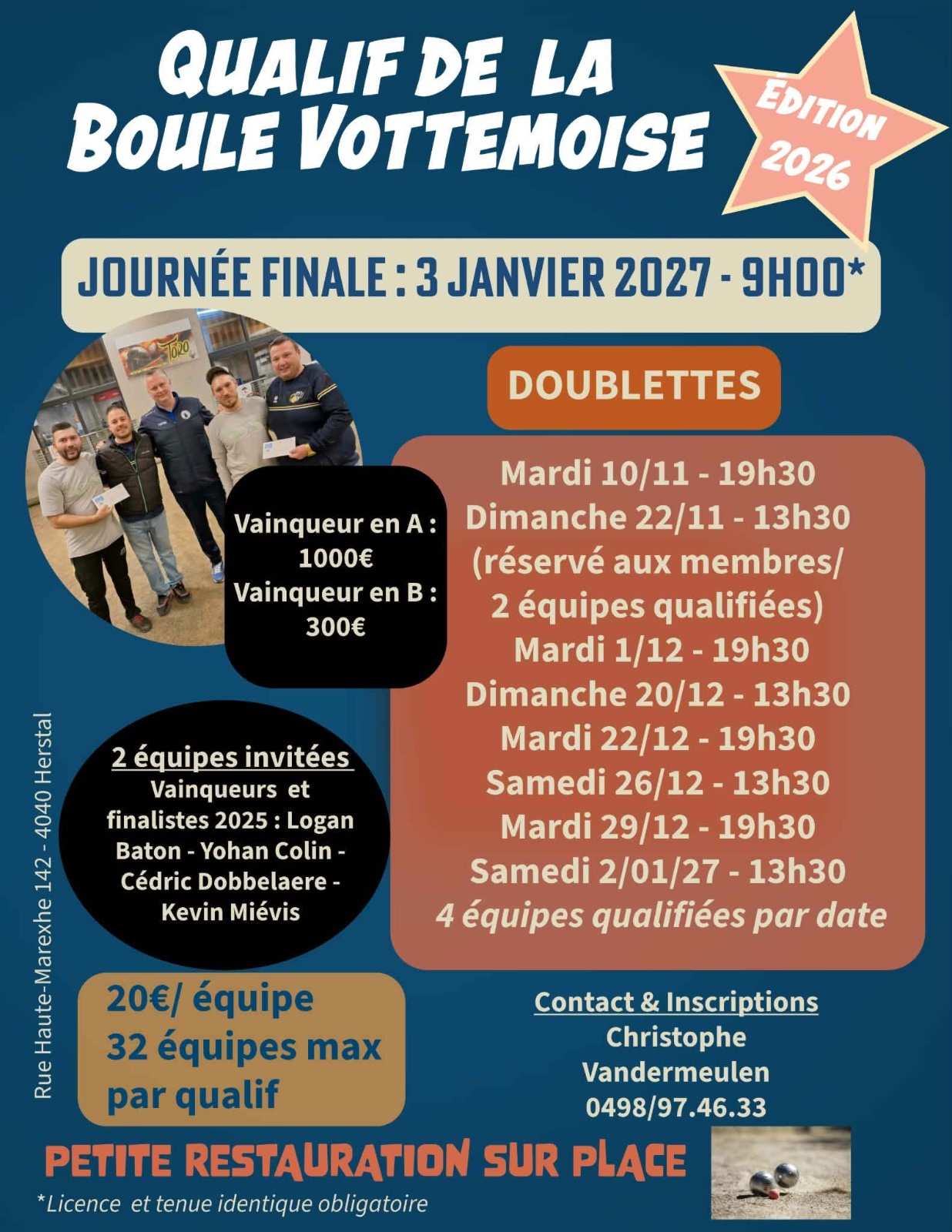 Qualif de la Boule Vottemoise - Doublettes