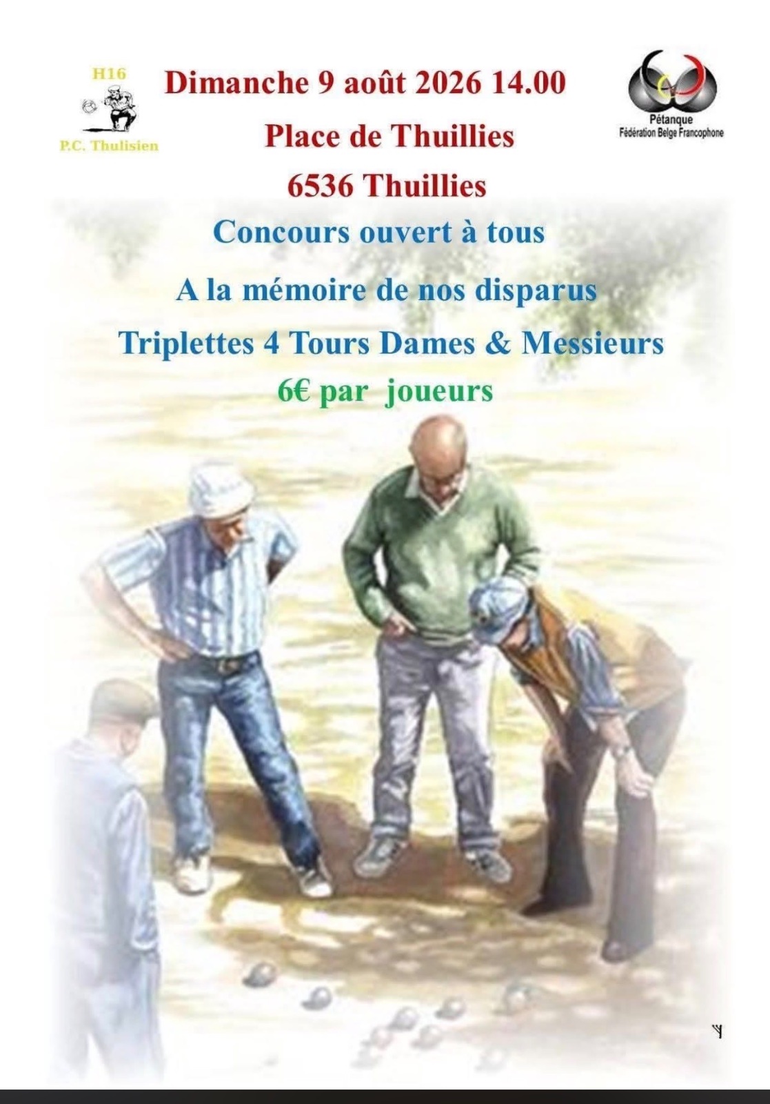 Memorial - Triplettes 4 Rondes Dames & Messieurs