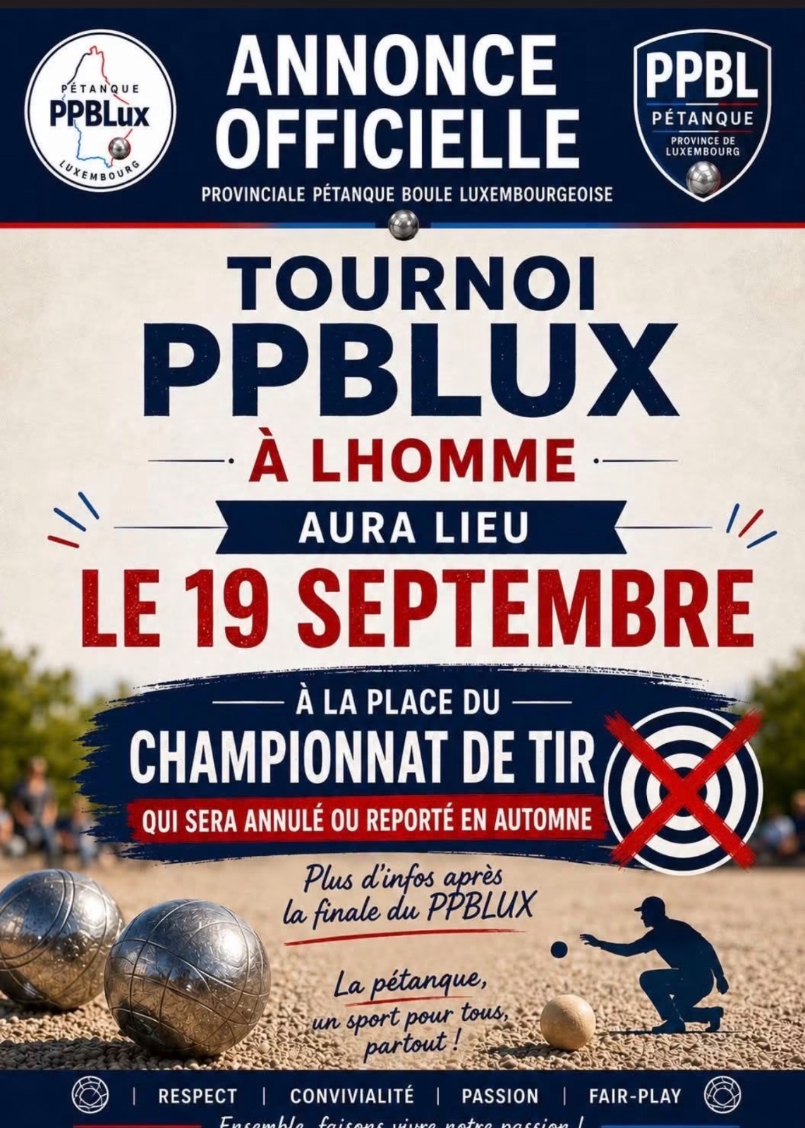 PPBLUX Toernooi à l'Homme Championnat de Tir