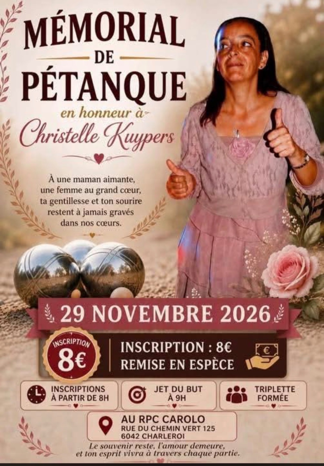 Mémorial de Pétanque - Christelle Kuypers