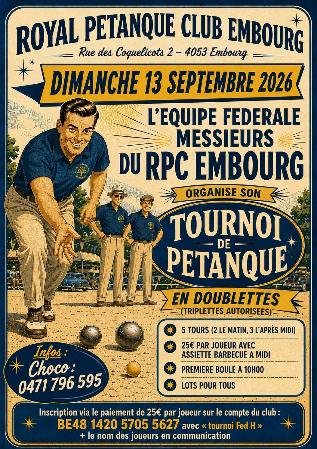 Tournoi de Pétanque - Doublettes