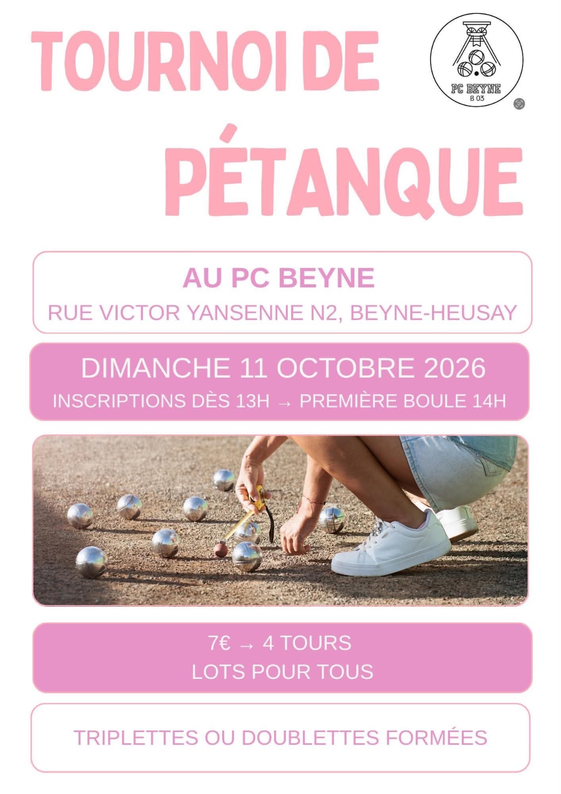 Tournoi de pétanque