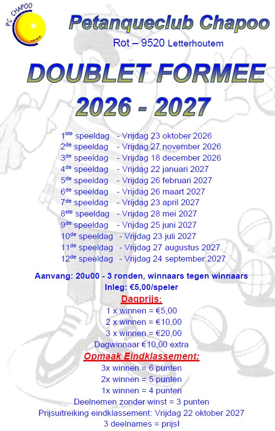Doublet Formee 2026-2027