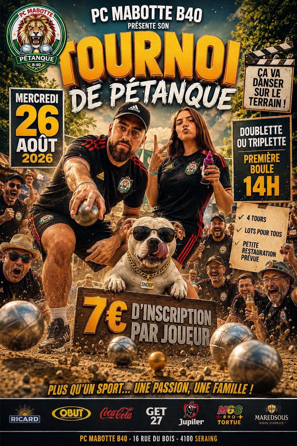 Tournoi Doublette ou Triplette